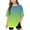 Green, variant on SGFCWSX Girls Short Sleeve T-Shirt, Kids Gradient Tees Relaxed Fit Crew Neck Daily Summer Tops Purple Size 8-9 Years