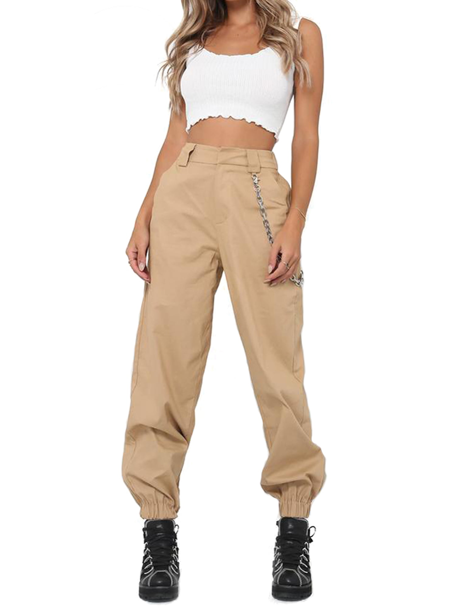 women's lightweight cotton cargo pants