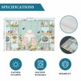 thumbnail image 6 of Easter Bunny Placemats Set of 6, Spring Farmhouse Gnomes Wooden Grain Placemats for Dining Table, Place Mats for Kitchen Tabletop, Waterproof Wipeable Dining Table Mats Set, 6 of 9