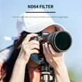 thumbnail image 2 of K&F CONCEPT ND64 Lens Filter 52mm 6-Stop Fixed Neutral Density 28 Multi-Layer Coatings NANO-X, 2 of 9