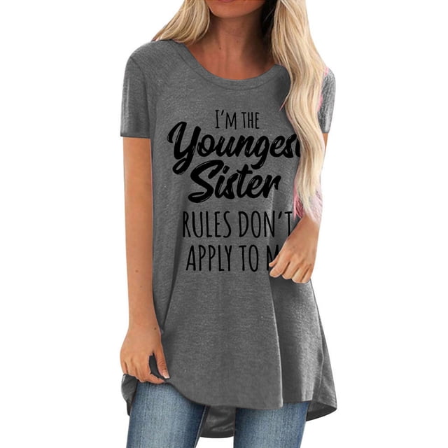 Pompotops Chemises Mode Décontractée pour Femmes Manches Courtes Tee-Shirt Ample Tunique Blouse