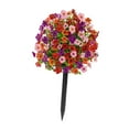 thumbnail image 3 of Decoraciones artificiales de jardín de flores de 24 para la cama de flores de la de patio PinkPurpleRoRange Red, 3 of 8