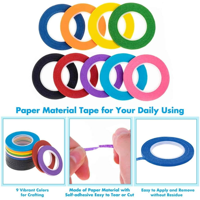 8pcs Dry Erase Tape Whiteboard Tape Dry Erase Contact Paper Colored Tape  for Classroom Teacher Tape for Walls Magnetic Strips for Whiteboard