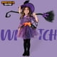 thumbnail image 2 of Disfraz de bruja de Spooktacular Creations, naranja y morado, para niña de 5 a 7 años, 2 of 8