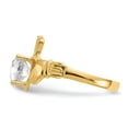 thumbnail image 4 of 14K Yellow Gold Ring Band Themed (04) April Synthetic Birthstone, Size 5, 4 of 5