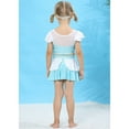 thumbnail image 3 of Girls Princess Swimsuit Bathing Suits Girl Ruffled Tankini Bikini Two Piece Swimwear Beachwear, 3 of 6