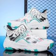 thumbnail image 3 of Men's Basketball Shoes Anti-Slip and Wear-Resistant Soles Running Shoes Graffiti Design Fashionable Sports Shoes, 3 of 6