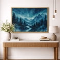 thumbnail image 3 of Framed Canvas Print Forest Mountain Wall Art Modern Decorative for Living Room Bedroom - 24"x36" NATURAL, 3 of 8