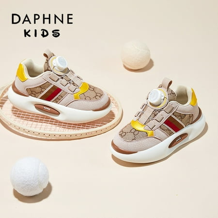 

DAPHNE Girls Casual Vintage Sneakers Lightweight Shock Absorption Non-slip Chunky Shoes For Spring