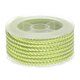 thumbnail image 1 of Nylon Hilo Cordel Rebordear Cordón 4mm Extrafuerte Trenzado Nylon Artesanía Cuerda para Pulseras Joyería Fabricación Bricolaje Artesanía 3,2 M/10,5 Pies, Verde-Amarillo, 1 of 7