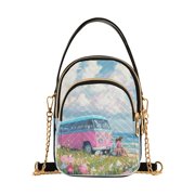 Women's Crossbody Handbags Shoulder Handbag Multi Pocket Crossbody Bag Cartoon-style Retro Bus