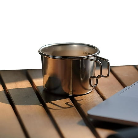 

Fovolat Stainless Steel Pint Cups 160ml Unbreakable Cups for Coffe Cappuccino Shatterproof Cup Tumblers for Travel Outdoors BPA Free Healthy Metal Drinking Glasses very well