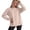 Beige, variant on Women's Crew Neck Long Sleeve Sweatshirt Drop Shoulder Scallop Hem Casual Pullover Top Fall Layering Pink,XXL