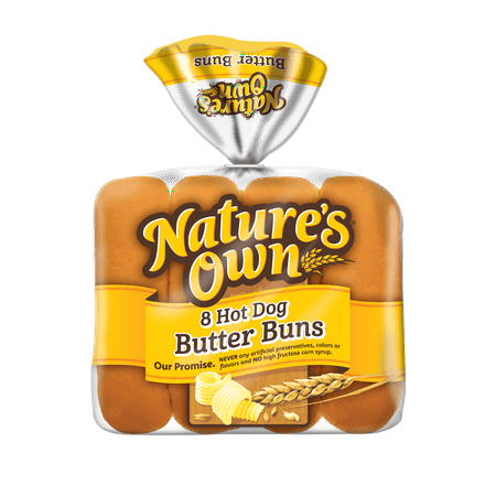 Nature s Own Hot Dog Butter Buns Soft White Bread Hot Dog Buns 8 Count Nature s Own Hot Dog Butter Buns Soft White Bread Hot Dog Buns 8 Count