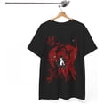 thumbnail image 2 of Shaman King YOH Anna & Amidamaru Spirit Ball Crew Neck Short Sleeve Men's Black T-Shirt, 2 of 4