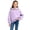 Purple sweatshirts for boys girls, variant on LangJing Cute Hoodies for Teen Girls Trendy Preppy Hooded Sweatshirts Oversized Long Sleeve Pullover Tops Fall Winter Clothes, 3-14Years