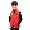 thumbnail image 2 of Gamivast Boys Heated Vest Quilted Printed 13 Heating Zones and 5-Levels Sleeveless Jackets for Kids Stand Collar Zip up Puffer Coats Rechargeable Washable with Pockets no Power Bank, 2 of 5