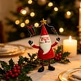 thumbnail image 5 of 2026 Christmas Indoor Home Decor 3 Style Christmas Standing Decor Figurines Santa Claus Snowman And Reindeer Table Ornament For Fireplace Mantel And Shelf, 5 of 9