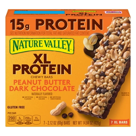 - Nature Valley Chewy Granola Bar XL Peanut Butter Dark Chocolate Bars