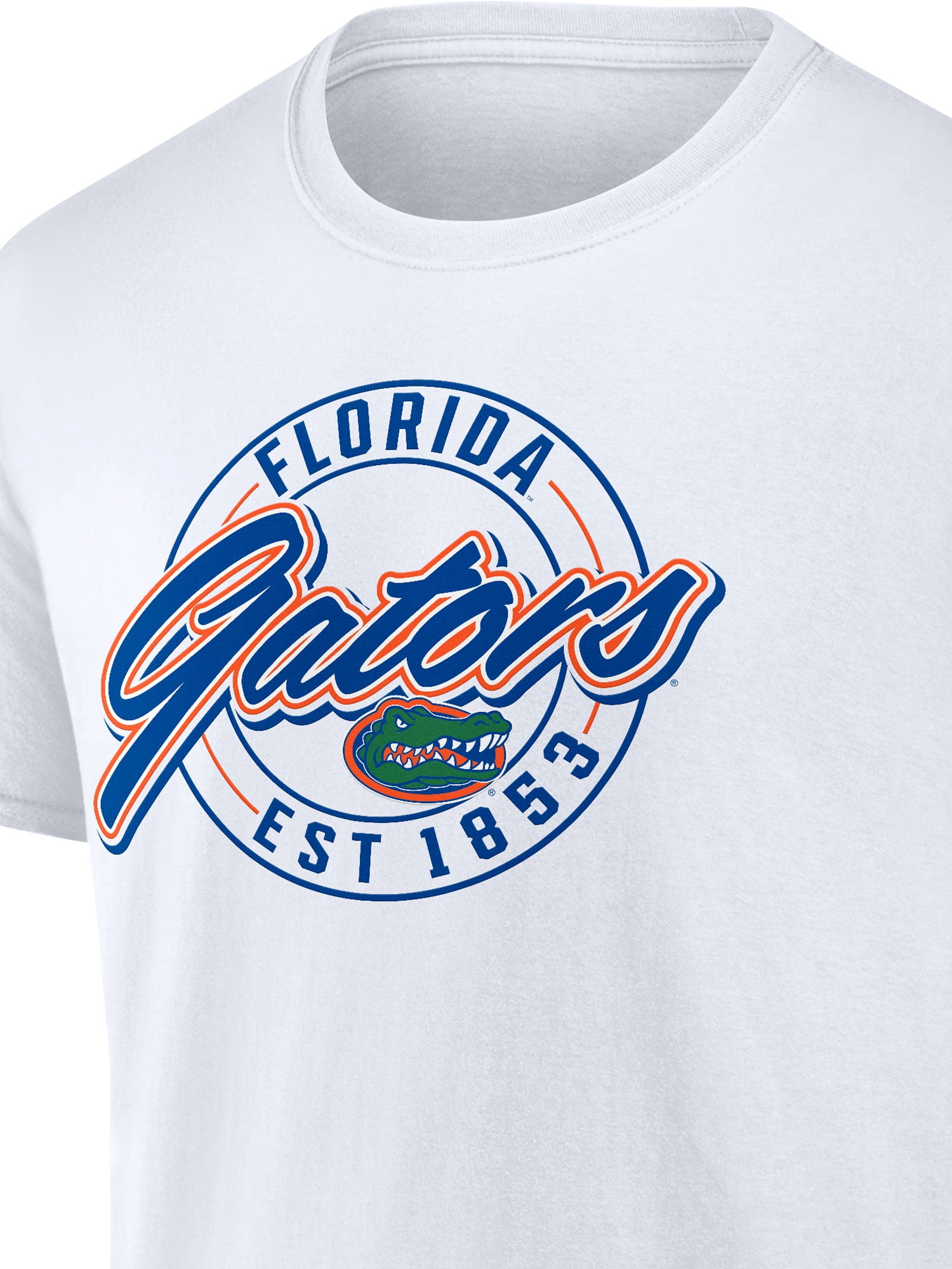 NCAA Florida Gators Men's Cotton White Short Sleeve T-Shirt