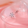 thumbnail image 4 of Solid 925 Sterling Silver Snowflake Earrings Studs Winter Flower Snow for Women Teens Snowflake Stud Earrings (A-Silver), 4 of 6