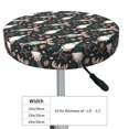 thumbnail image 4 of Round Bar Stool Seat Covers, Christmas cute deer old man Elastic Round Chair Cover Stool Seat Slipcover Bar Stool Cushions Round Pad for 12-14 inch, 4 of 7