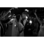 Wedding Sparklers- 100 Sparklers-20 Inch- Length- Gold Wire- Used For Wedding Exits and Send Offs-20 Packs of 5