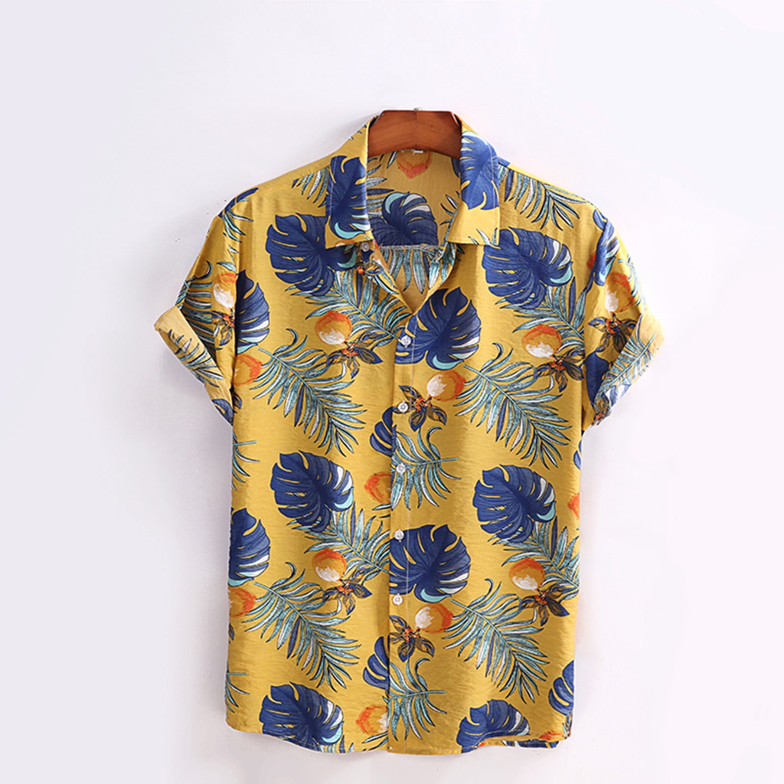 Men's Tropical Print Hawaiian Shirt 
