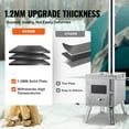 thumbnail image 4 of VEVOR Wood Stove, 86 inch, Stainless Steel Camping Tent Stove, Portable Wood Burning Stove with Chimney Pipes & Gloves, 1646in³Firebox Hot Tent Stove for Outdoor Cooking and Heating with 8 Pipes, 4 of 9