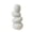 X2, variant on 5.31 Inch White Elegant Oval Vase for Flowers,Textured Modern,Minimalist,Flower Home Décor,Office Shelf