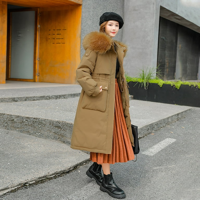 Winter Coats for Women Fashion Plus Size Extreme Cold Weather Outwear Heavy  Fleece Lined Windbreaker Jacket