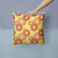 thumbnail image 2 of Carolines Treasures BB7561PW1414 Watercolor Just Donuts Fabric Decorative Pillow  14Hx14W multicolor, 2 of 4