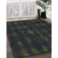 thumbnail image 2 of Ahgly Tapis d'Intérieur Carré à Motifs Noir PAT1629X, 3 Pieds Carré, 2 of 6