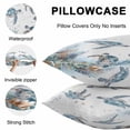 thumbnail image 5 of Sea Turtle Coastal Throw Pillow Covers 16x16 Inch Set of 2, Summer Beach Coral Ocean Blue Nautical Waterproof Outdoor Pillow Covers, Decorative Cushion Pillowcases for Couch, Sofa, Bed, Garden, Patio, 5 of 9