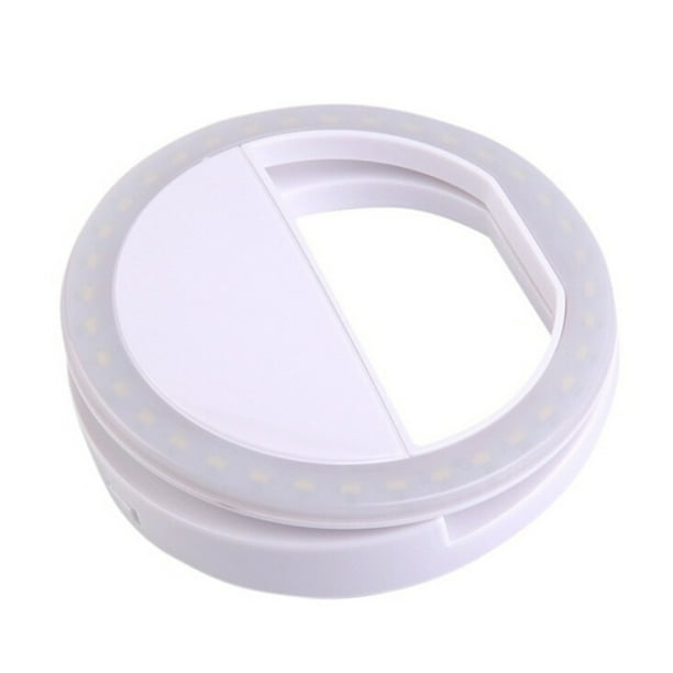 Luz LED para selfies con flash para teléfono móvil, 36 LED, lámpara para selfies, anillo con clip, luz de flash