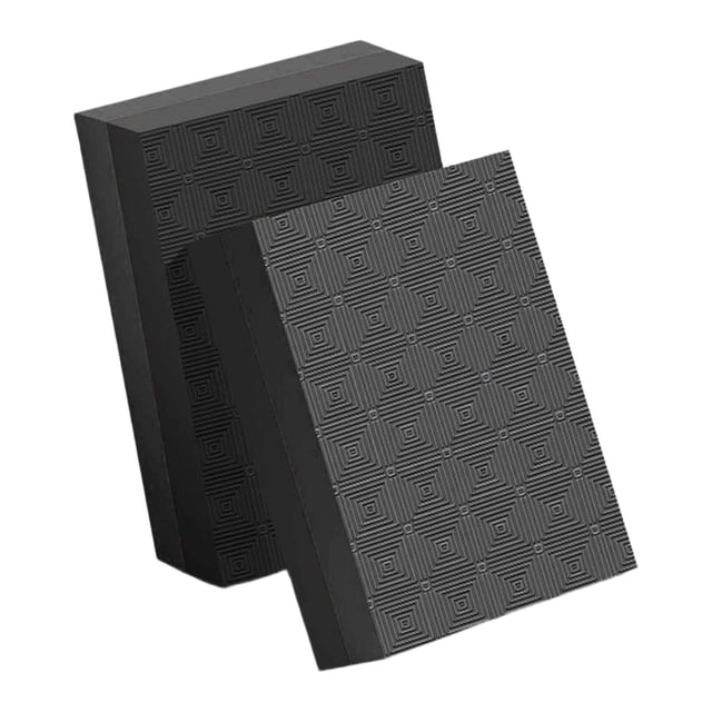 AWHAO 2 Weightlifting Fall Protection Mats with Noise Reduction, Padded And Soundproof Black 50x33x4cm