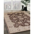 thumbnail image 3 of Ahgly Company Machine Washable Indoor Rectangle Industrial Modern Chestnut Brown Area Rugs, 5' x 7', 3 of 7