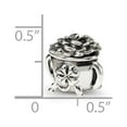 thumbnail image 4 of Pot of Gold Charm .925 Sterling Silver Antique Finish Reflection Beads, 4 of 5