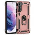 thumbnail image 2 of SaniMore Tri-layer Case for Samsung Galaxy S24 2024, 360° Rotating Holder/Kickstand Rugged PC Back + TPU Bumper Magnetic Car Mount Anti-fingerprint Anti-fall Heavy Duty Protective Shell, Rosegold, 2 of 7