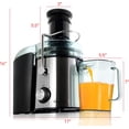 thumbnail image 3 of Wide Mouth Extractor Juice Machine with Dual Speed Centrifugal Stainless Steel Juicer, 3.5 Cup, Chrome Silver, 3 of 10