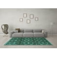 thumbnail image 3 of Ahgly Company Indoor Rectangle Persian Turquoise Blue Traditional Area Rugs, 7' x 10', 3 of 4