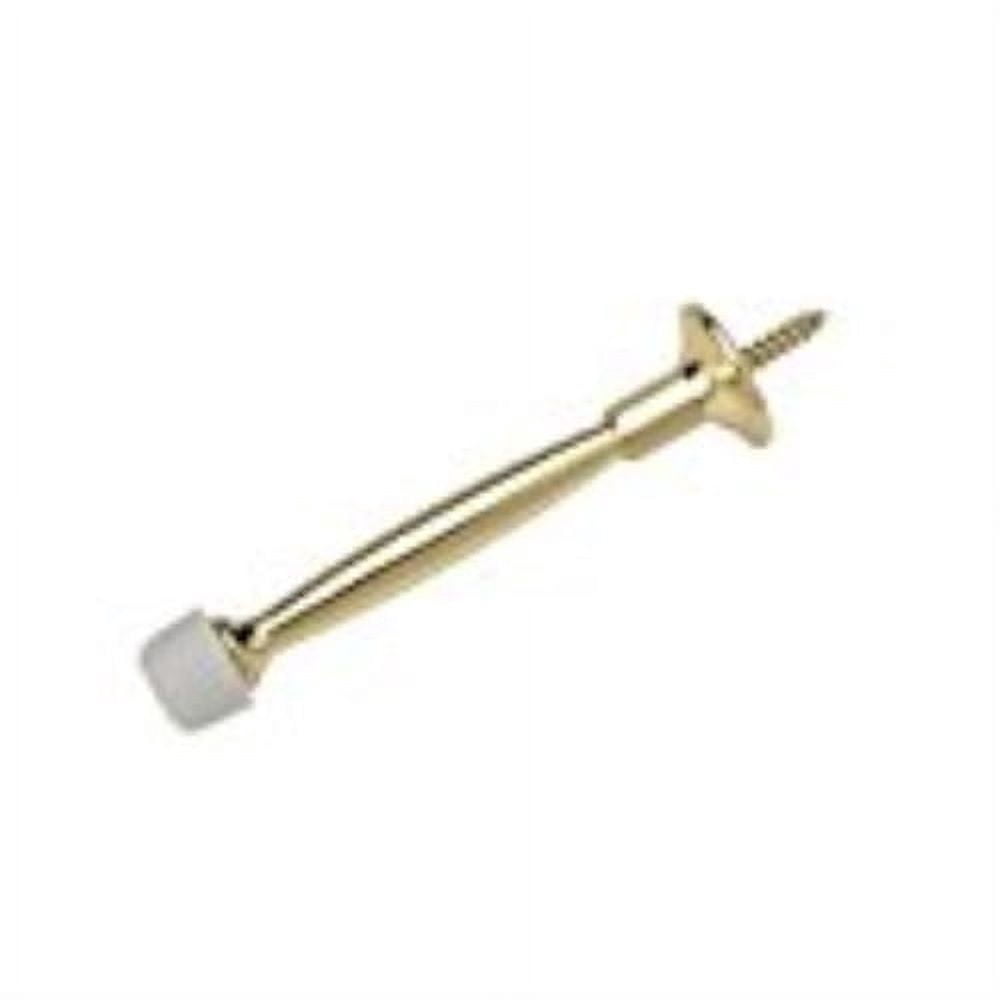Stanley Hardware Door Stop Rigid 4In Pol-Brass 830146