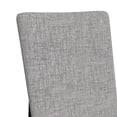 thumbnail image 4 of Megan Dining Side Chair with Grey Fabric in Black (2 Per Carton), 4 of 8