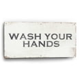 thumbnail image 2 of Epic Art 'Wash Your Hands' by Linda Woods, Acrylic Glass Wall Art, 48"x24", 2 of 8