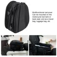 thumbnail image 4 of Motorcycle Rider Bag, Waterproof Black Universal Extra Storage Space Multiple Pockets Motorcycle Tail Bag with Waterproof Bag for Scooter Bicycle ATV, 4 of 8