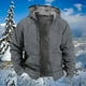 EGNMCR Jackets for Men Veste à Capuche en Molleton à Manches Longues pour Homme – image 5 sur 5