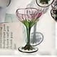 thumbnail image 4 of Copa de champán medieval austriaca, copa de vino tinto de cristal, cuenco de helado rosa pintado a mano, copa de flores vintage, 4 of 4