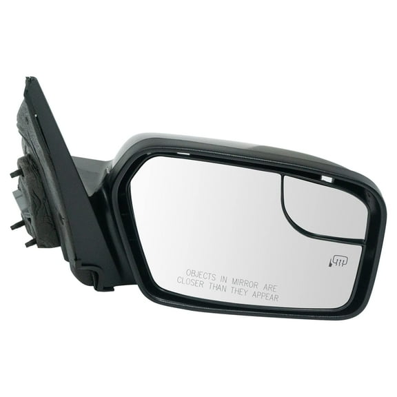 Mirror Power Heated Puddle Lamp Spotter Glass Gloss Black PTM RH for Ford MRA07031 Fits select: 2011-2012 FORD FUSION, 2011 MERCURY MILAN