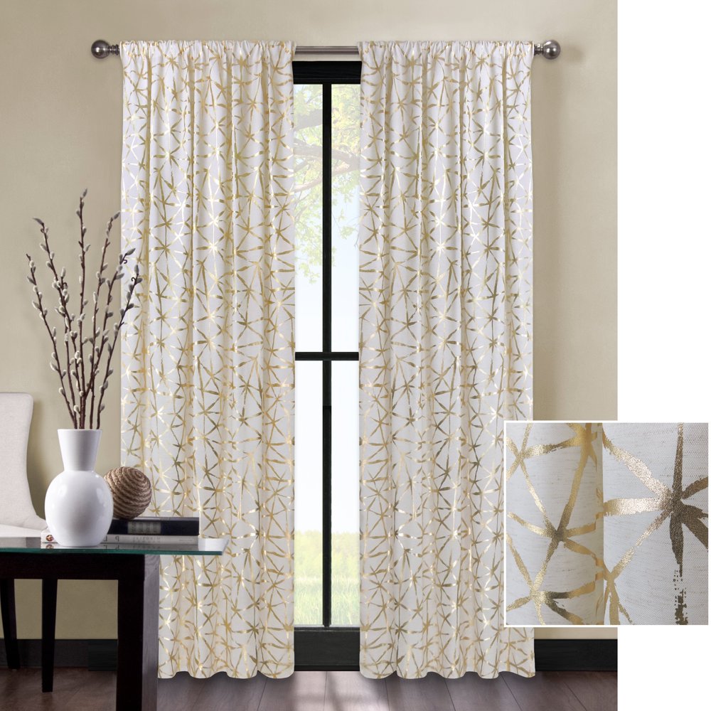 Better Homes and Gardens Shattered Glass Window Curtain Panel Walmart
