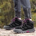 thumbnail image 3 of YOURDIARY Womens Mens Waterproof Anti-Slip Hiking Boots Outdoor Trekking Camping Trail Hiking Shoes, 3 of 8